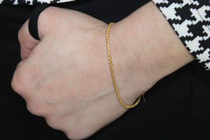bracelet scintillant plaqué or