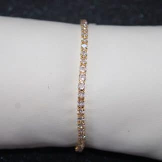 bracelet en plaqué or brillant