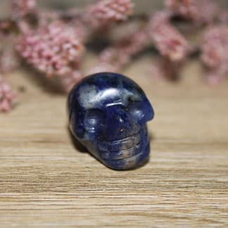 crâne en lapis lazuli